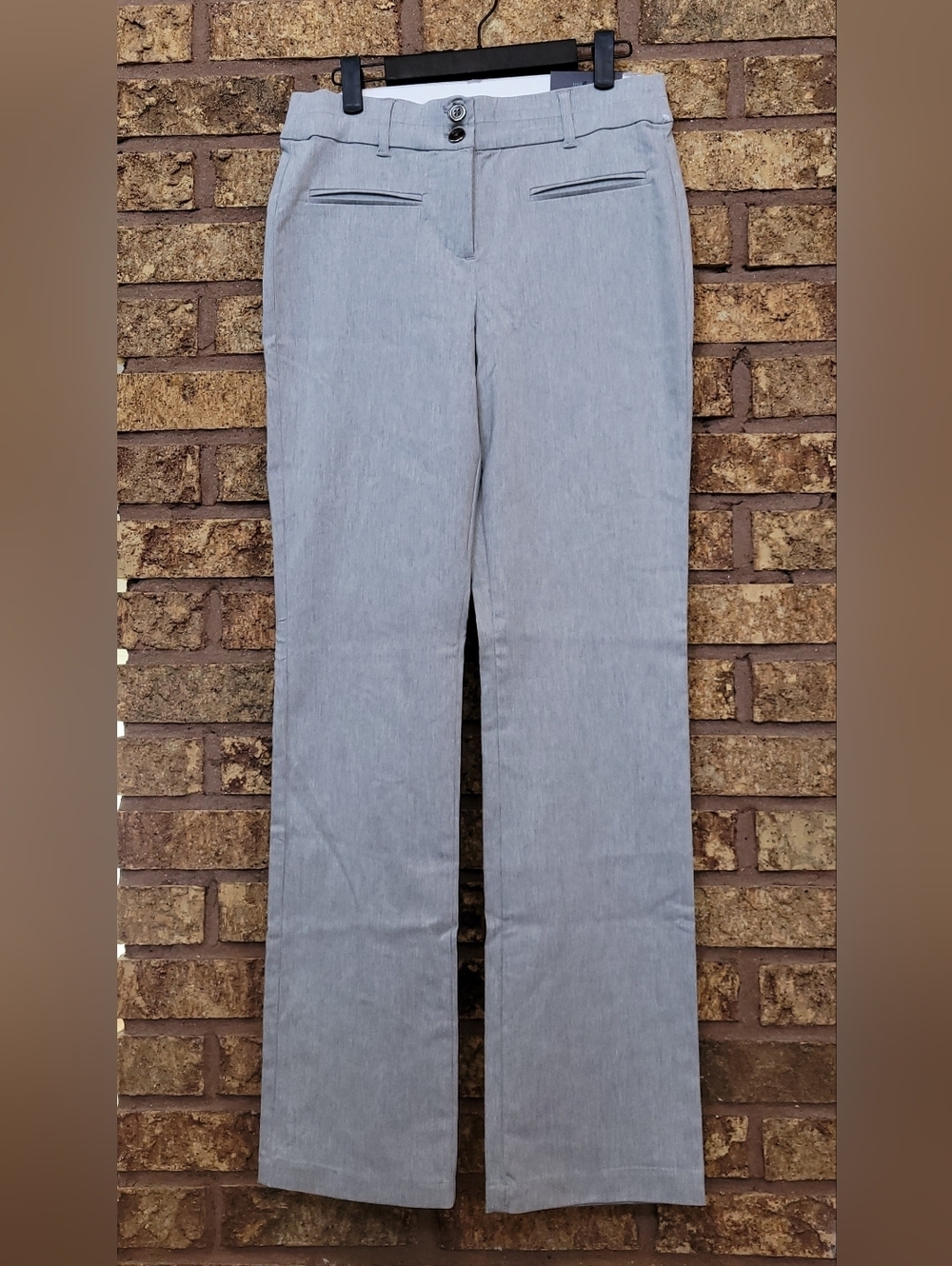 Maurices High Rise Boot Cut Light Gray Dress Pants Size Small